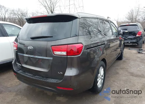 2016 Kia Sedona Lx из США, поврежденный, VIN KNDMB5C11G6201717